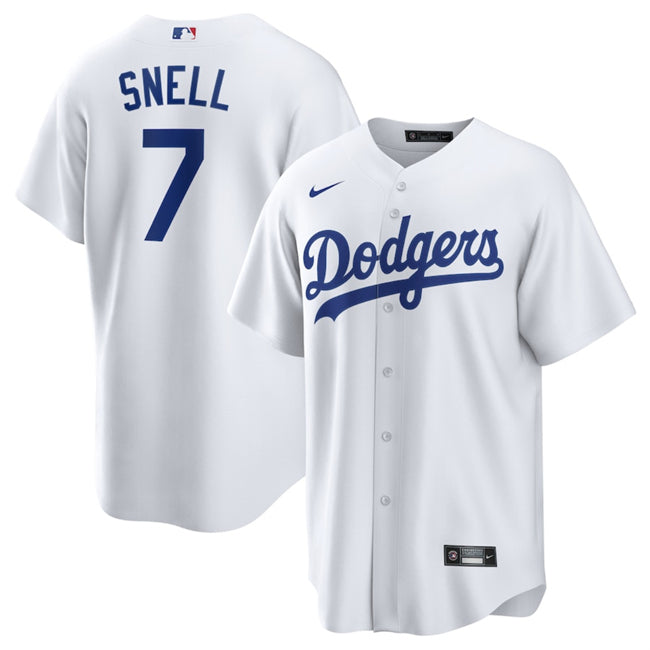 Blake Snell Los Angeles Dodgers white jersey