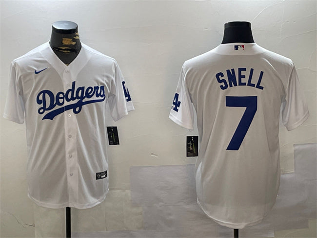Blake Snell Los Angeles Dodgers white jersey
