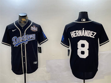 Enrique Hernandez Los Angeles Dodgers black jersey