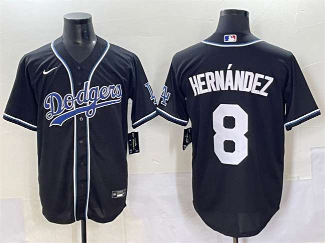 Enrique Hernandez Los Angeles Dodgers black Fashion jersey