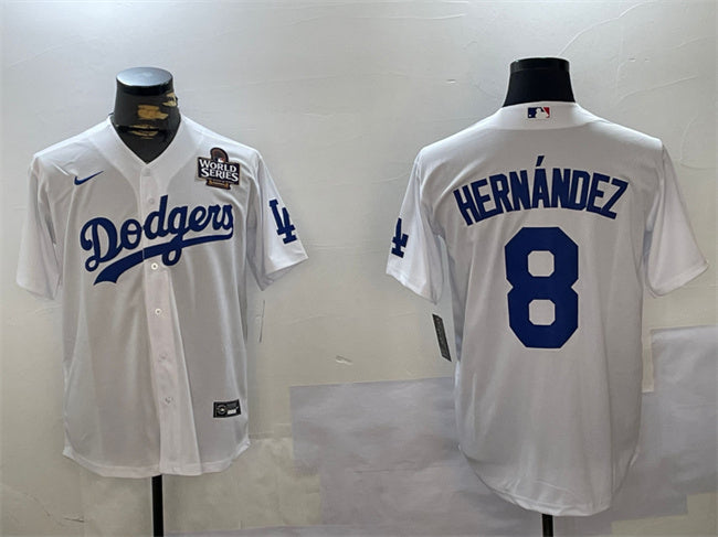 Enrique Hernandez Los Angeles Dodgers white jersey