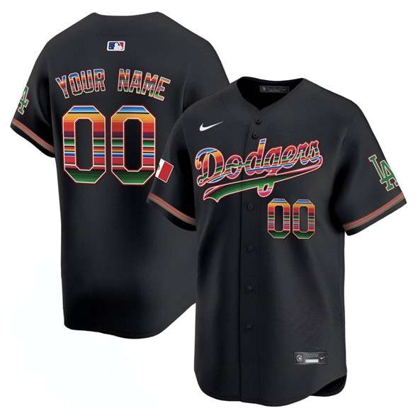 Custom Los Angeles Dodgers black jersey