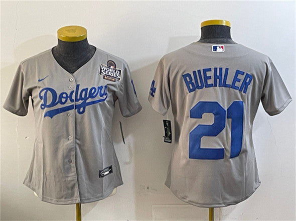 Custom Los Angeles Dodgers gray jersey