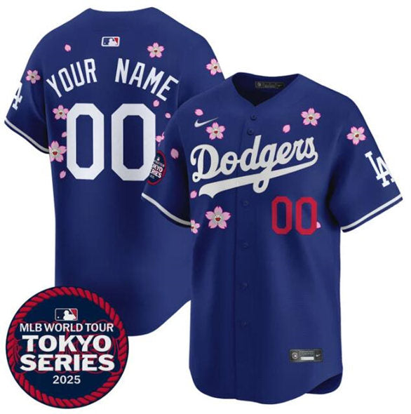 Custom Los Angeles Dodgers royal jersey