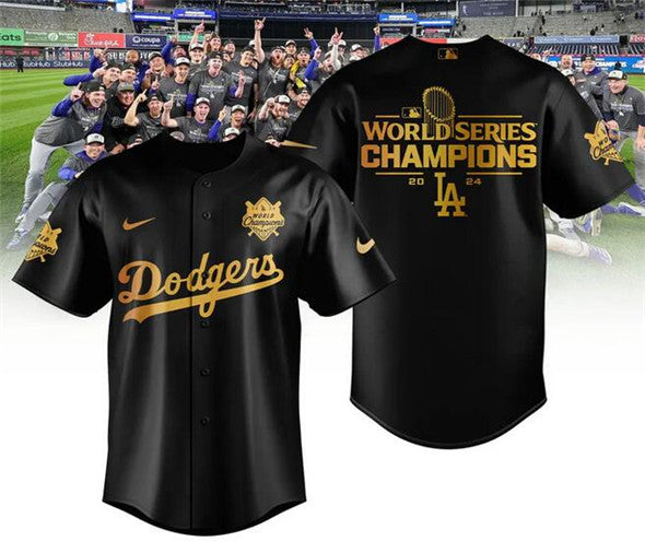 Los Angeles Dodgers black-gold jersey
