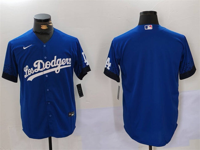 Custom Los Angeles Dodgers blue City Connect jersey
