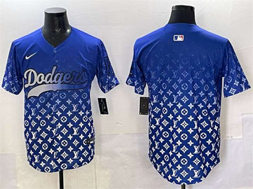 Custom Los Angeles Dodgers blue Limited jersey
