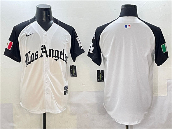 Blank Team Big Logo Los Angeles Dodgers white-black jersey