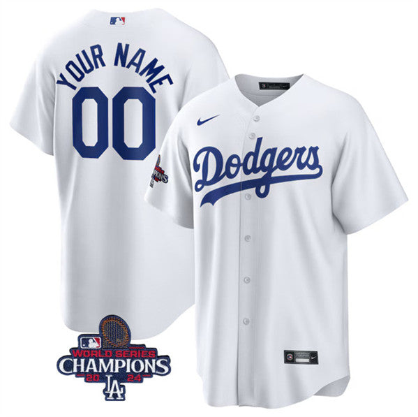 Custom Los Angeles Dodgers white jersey