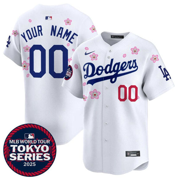 Custom Los Angeles Dodgers white jersey