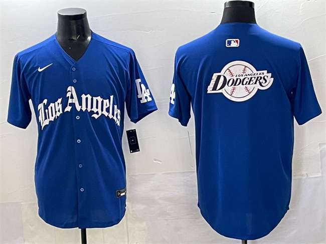 Team Big Logo Los Angeles Dodgers blue jersey