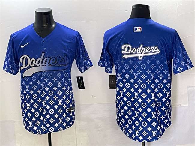 Team Big Logo Los Angeles Dodgers blue Limited jersey