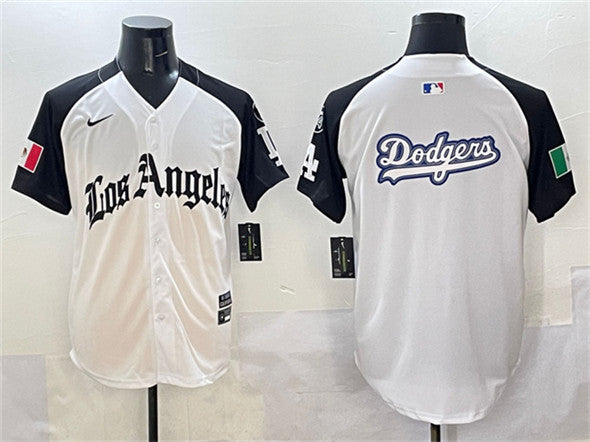Team Big Logo Los Angeles Dodgers white-black jersey