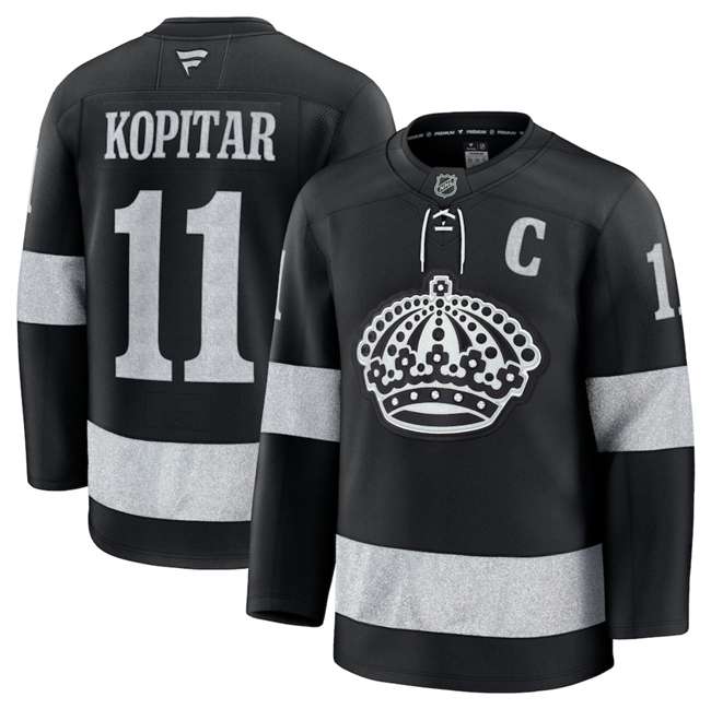Anze Kopitar Los Angeles Kings black Alternate jersey