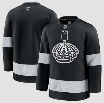 Custom Los Angeles Kings black Alternate jersey