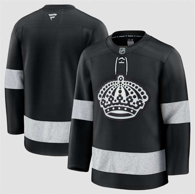 Custom Los Angeles Kings black Alternate jersey