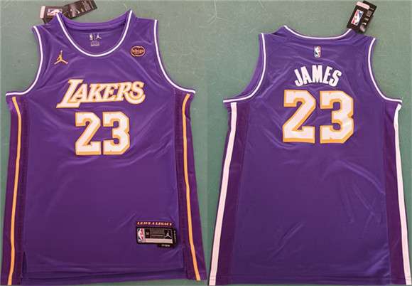 LeBron James Los Angeles Lakers purple jersey
