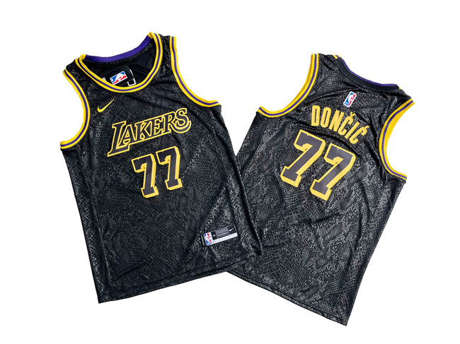Luka Doncic Los Angeles Lakers black jersey