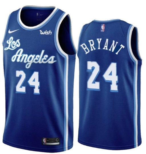 Custom Los Angeles Lakers blue Classic jersey