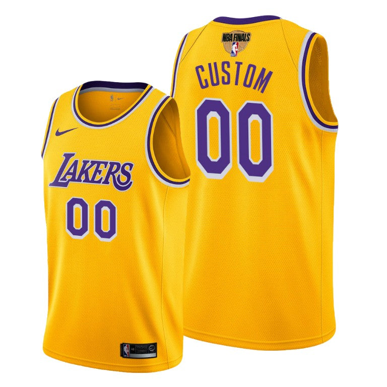 Custom Los Angeles Lakers yellow jersey