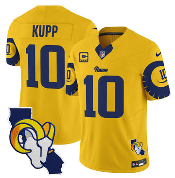 Cooper Kupp Los Angeles Rams gold jersey