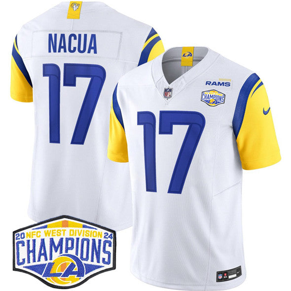 Puka Nacua Los Angeles Rams white jersey