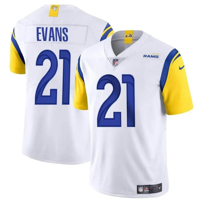 Zach Evans Los Angeles Rams white jersey