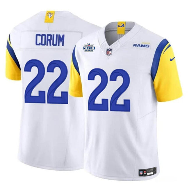 Blake Corum Los Angeles Rams white jersey