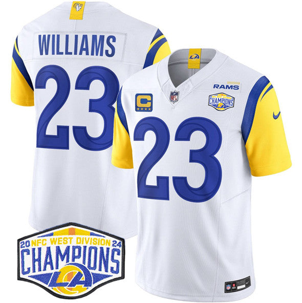 Kyren Williams Los Angeles Rams white jersey