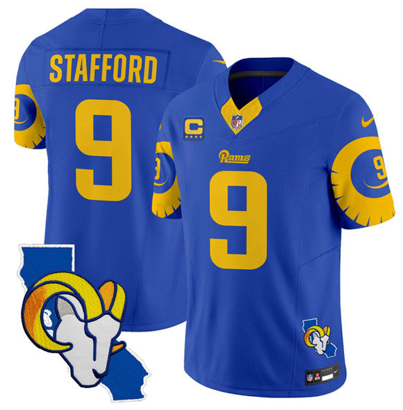 Matthew Stafford Los Angeles Rams royal jersey