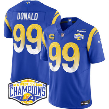 Aaron Donald Los Angeles Rams blue jersey