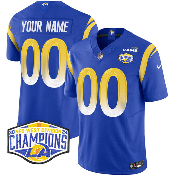 Custom Los Angeles Rams blue jersey