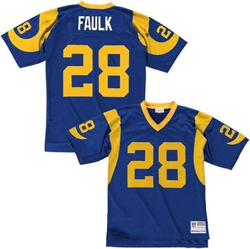 Custom Los Angeles Rams blue Throwback jersey