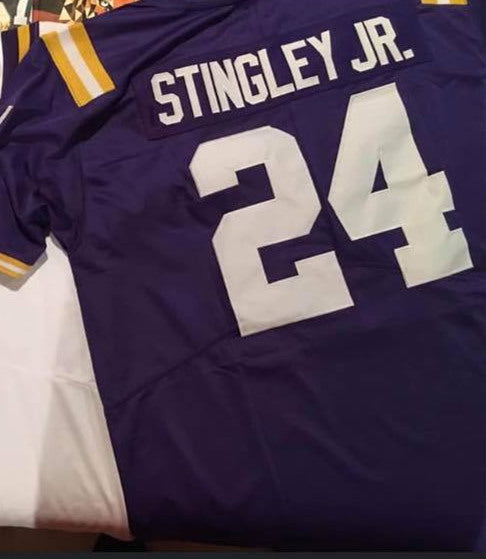 LSU COLLEGE purple jersey