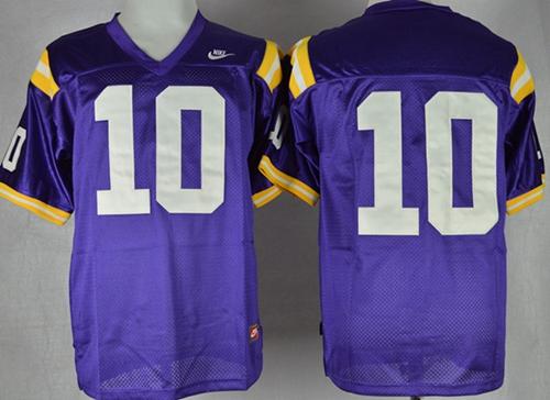Anthony Jennings LSU Tigers purple jersey
