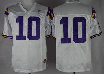 Anthony Jennings LSU Tigers white jersey