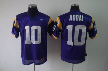 Joseph Addai LSU Tigers purple jersey