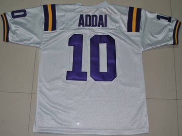 Joseph Addai LSU Tigers white jersey