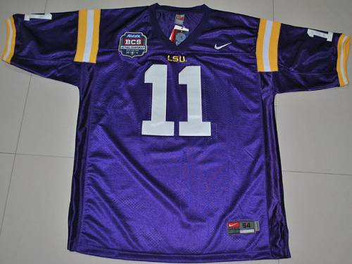 Spencer Ware LSU Tigers purple jersey