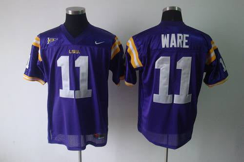 Spencer Ware LSU Tigers purple jersey