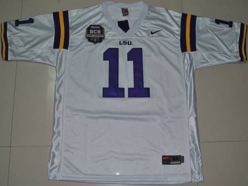 Spencer Ware LSU Tigers white jersey