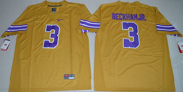 Odell Beckham Jr Gridiron LSU Tigers gold Legend jersey