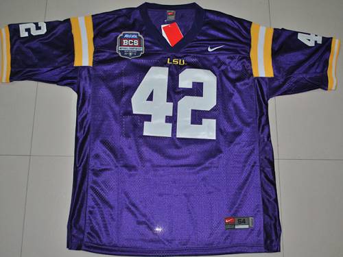 Michael Ford LSU Tigers purple jersey