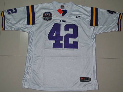 Michael Ford LSU Tigers white jersey