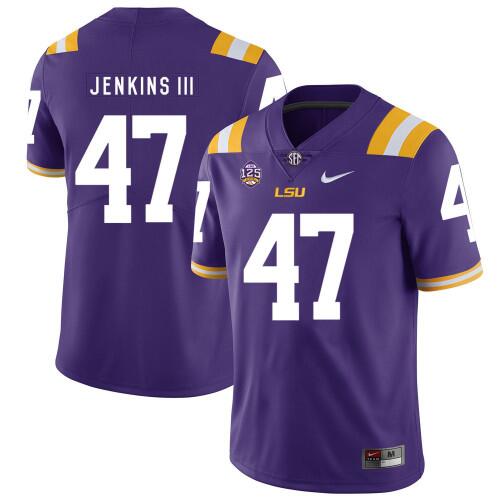 Nelson Jenkins LSU Tigers purple jersey