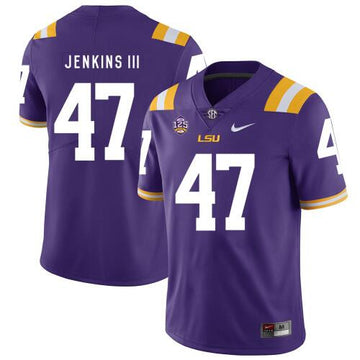 Nelson Jenkins LSU Tigers purple jersey