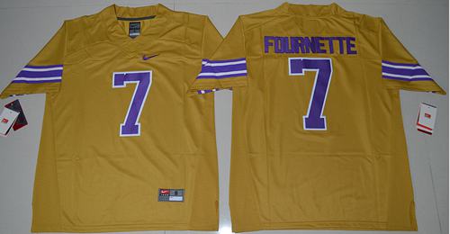 Leonard Fournette Gridiron LSU Tigers gold Legend jersey
