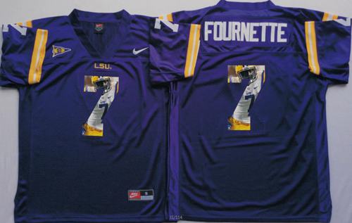 Leonard Fournette LSU Tigers purple Fashion jersey
