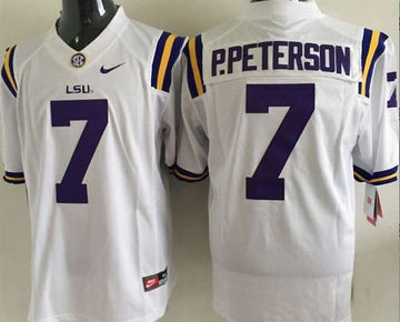 Patrick Peterson LSU Tigers white jersey