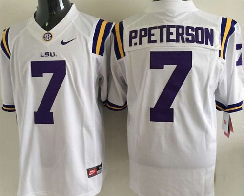Patrick Peterson LSU Tigers white jersey